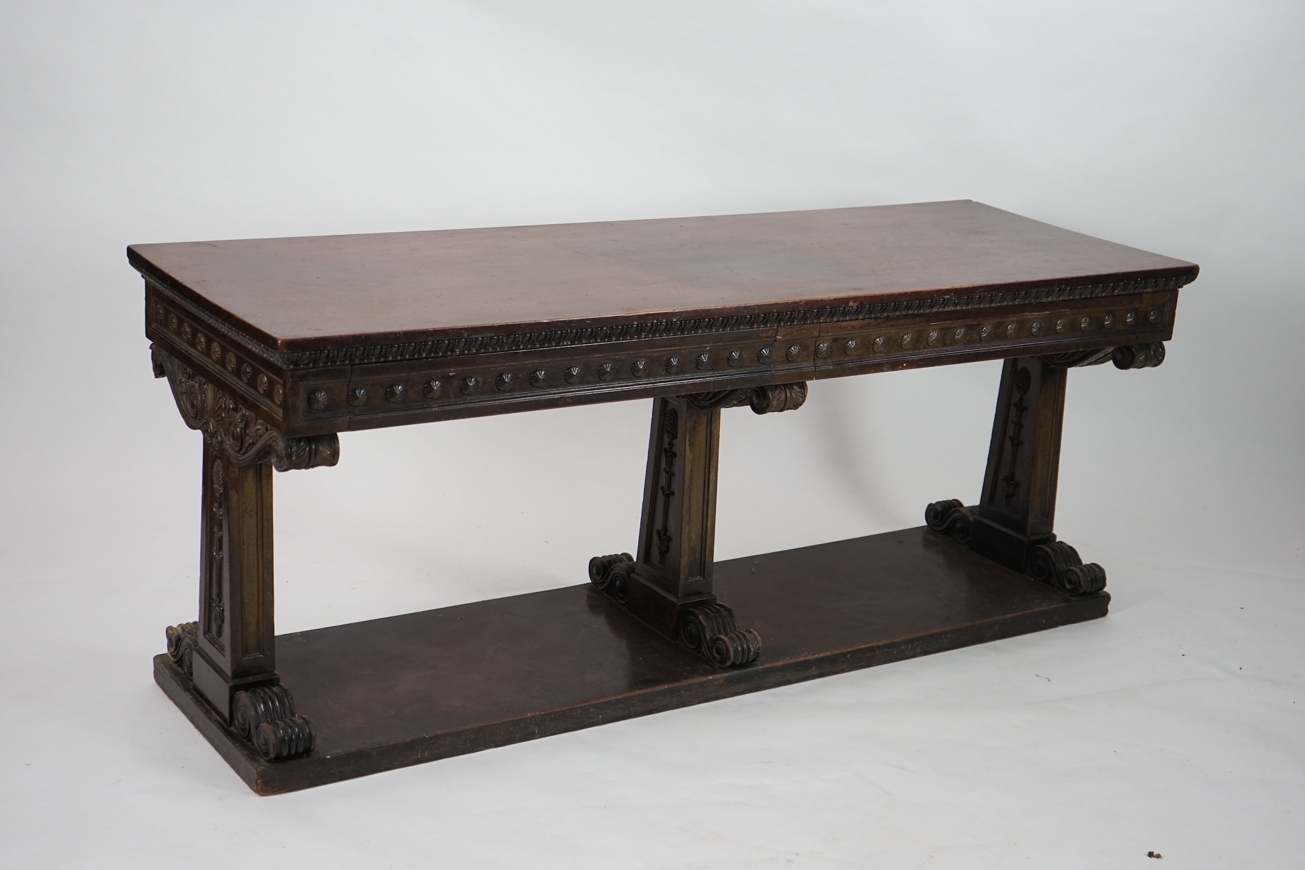 A Victorian Adam revival mahogany centre table